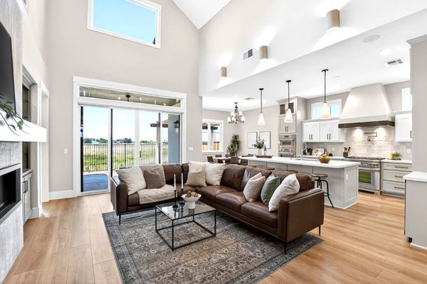 Finished bright Sacramento-style interior